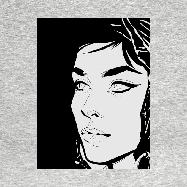 Comic Woman T-Shirt by Emma Grace